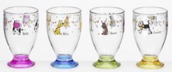 Barnglas plastglas glas dricksglas saftglas campingtillbehör barnservis Charlie&Friends