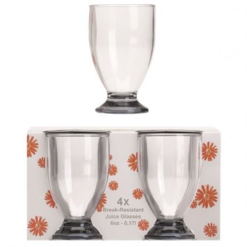 Flamefield Stapelbara Juiceglas 4-pack T09-157A 5023412013005 saftglas plastglas glas campingtillbehör acrylglas campingglas