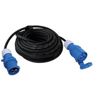 Anslutningskabel CEE hane -> CEE hona,15m