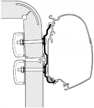 Adapter hymer exsis-camp adapterskena väggmarkis 5415182044516