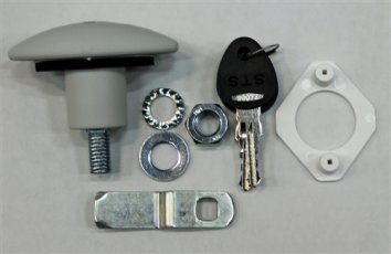 Lås med litet handtag med trycköppning Fiat Bianco