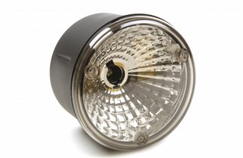 Backljus med klart glas och briljant reflektor. Vit. Ø 112,5 mm