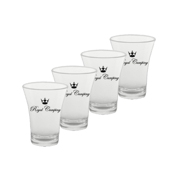 shotglas, snapsglas, royal camping