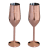 royalcamping royalcamping glas champagneglas kopparfärgadevinglas royalcampingvinglas