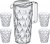 4002942448403 kanna dricksglas serveringskanna plastkanna plastglas koziol koziolglas mugg fasettdesign servering saftglas saftk