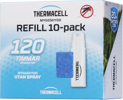 843654030302 myggskydd refill thermacell 10-pack myggskydd myggmedelsmattor myggmedel refill
