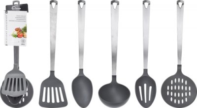 köksset, köksredskap, stekspade, såsslev,