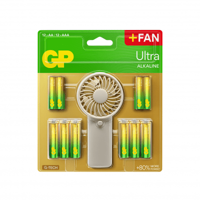 Gp batterier aa aaa batterier fläkt handfläkt 4891199233982