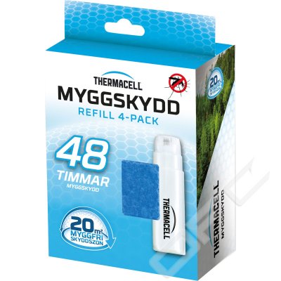Myggskydd refill Thermacell refill 843654030227
myggmedel myggskydd myggmedelsmattor myggmattor thermacellmattor thermacellrefi