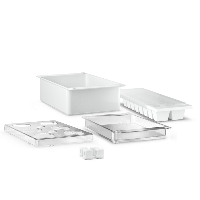 förvaringsset kylskåp, ägghållare, tråg, dometic, iskub