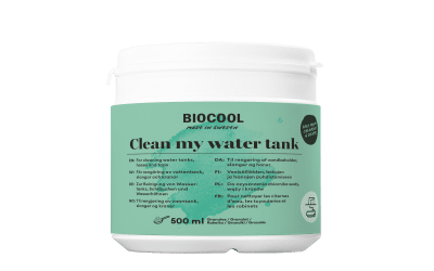 Biocool, clean my water tank, granulat, tankrengöring, rengöring, vattentank rengöring