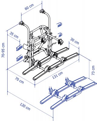 Thule Lift V16 Elite med 12V motor 5415182042925 Thulelift cykelhållare cykelställ bikeholder Elitelift