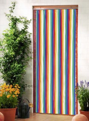 Dörrförhänge blandade färger 54x170 cm