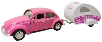 Leksaksbil, Bubbla, VW, bil med husvagn, beetle