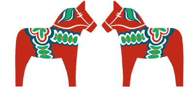 Dalahäst dekal