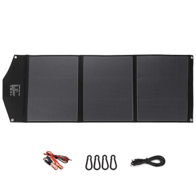 Solpanel 100w Hopfällbar 136x51x0,4 Cm