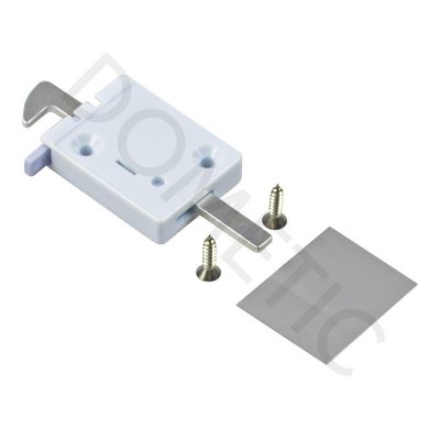 dörrlås, dörrhake, frysfacklås, kylskåpslås