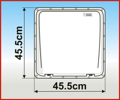 Taklucka Fiamma 40x40cm Vit