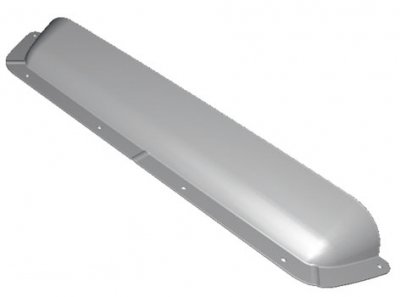 Spoiler till Mini Heki. L540 x B90 x H50 mm.