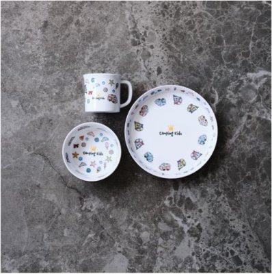 7394033114470 Barnservis melaminservis campingkidz antislip nonslip barntallrik servis camping melamin campingtillbehör T99-344