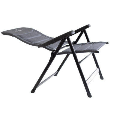 campingstol stålgrå positionsstol Royalcamping