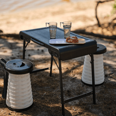 campingpall med bord campingmöbler