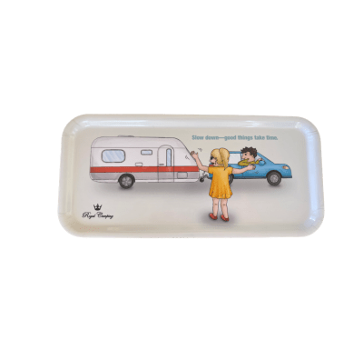 Bricka, björkfanér, serveringsbricka, royal camping