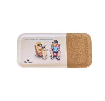Bricka, björkfanér, royal camping, vacation, kork