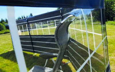 Vindskydd med fönster 7,5m svenska tält