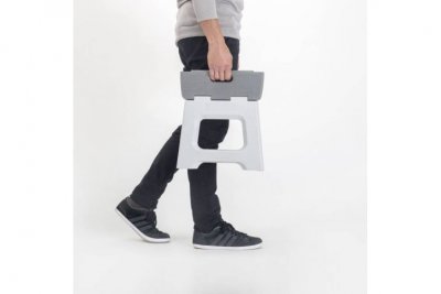 Pall Hopfällbar 27 cm Vit